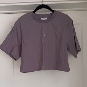 Anine Bing Mauve Crop Top
